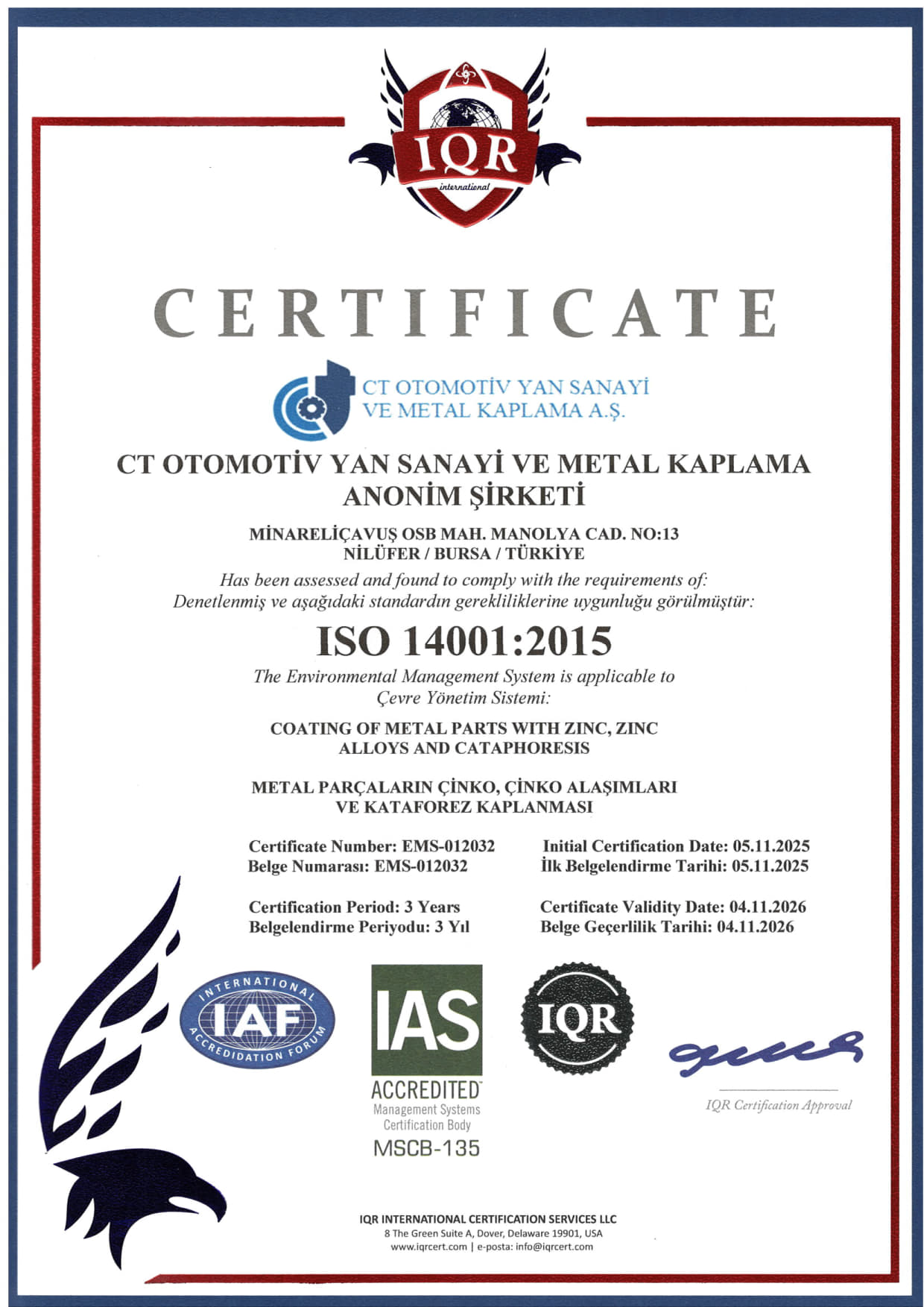CT OTOMOTİV ISO 14001_04.11.2026